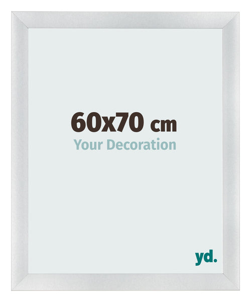 Photo Frame 60x70cm Silver Black Swept MDF Pisa Front Size | Yourdecoration.com