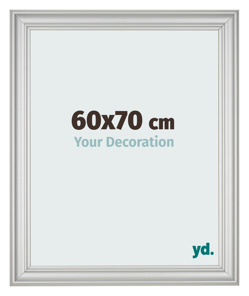 Photo Frame 60x70cm Silver Matte MDF Lazio Front Size | Yourdecoration.com
