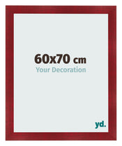 Photo Frame 60x70cm Wine Red Swept MDF Pisa Front Size | Yourdecoration.com