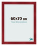 Photo Frame 60x70cm Wine Red Swept MDF Pisa Front Size | Yourdecoration.com