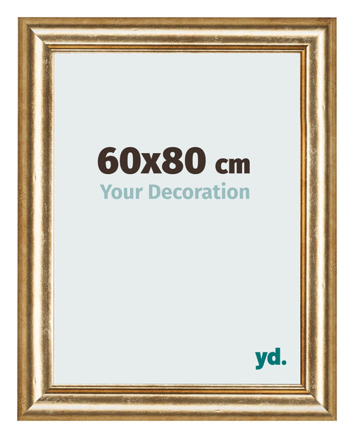 Photo Frame 60x80cm Gold Antique MDF Lazio Front Size | Yourdecoration.com