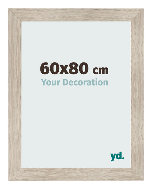 Photo Frame 60x80cm Oak Rustic MDF Pisa Front Size | Yourdecoration.com