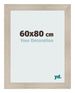 Photo Frame 60x80cm Oak Rustic MDF Pisa Front Size | Yourdecoration.com