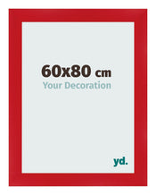 Photo Frame 60x80cm Red MDF Pisa Front Size | Yourdecoration.com