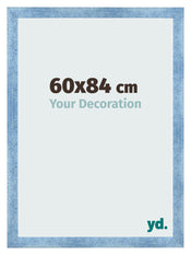 Photo Frame 60x84cm Clear Blue Swept MDF Pisa Front Size | Yourdecoration.com