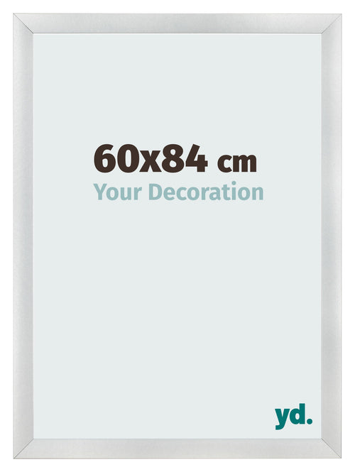 Photo Frame 60x84cm Silver Black Swept MDF Pisa Front Size | Yourdecoration.com