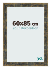 Photo Frame 60x85cm Blue Gold Melange MDF Pisa Front Size | Yourdecoration.com