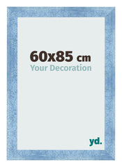 Photo Frame 60x85cm Clear Blue Swept MDF Pisa Front Size | Yourdecoration.com