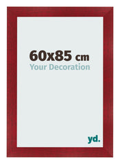 Photo Frame 60x85cm Wine Red Swept MDF Pisa Front Size | Yourdecoration.com