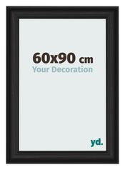 Photo Frame 60x90cm Black Woodgrain MDF Lazio Front Size | Yourdecoration.com