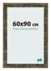 Photo Frame 60x90cm Blue Gold Melange MDF Pisa Front Size | Yourdecoration.com