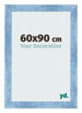 Photo Frame 60x90cm Clear Blue Swept MDF Pisa Front Size | Yourdecoration.com