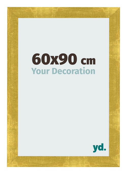 Photo Frame 60x90cm Gold Vintage MDF Pisa Front Size | Yourdecoration.com
