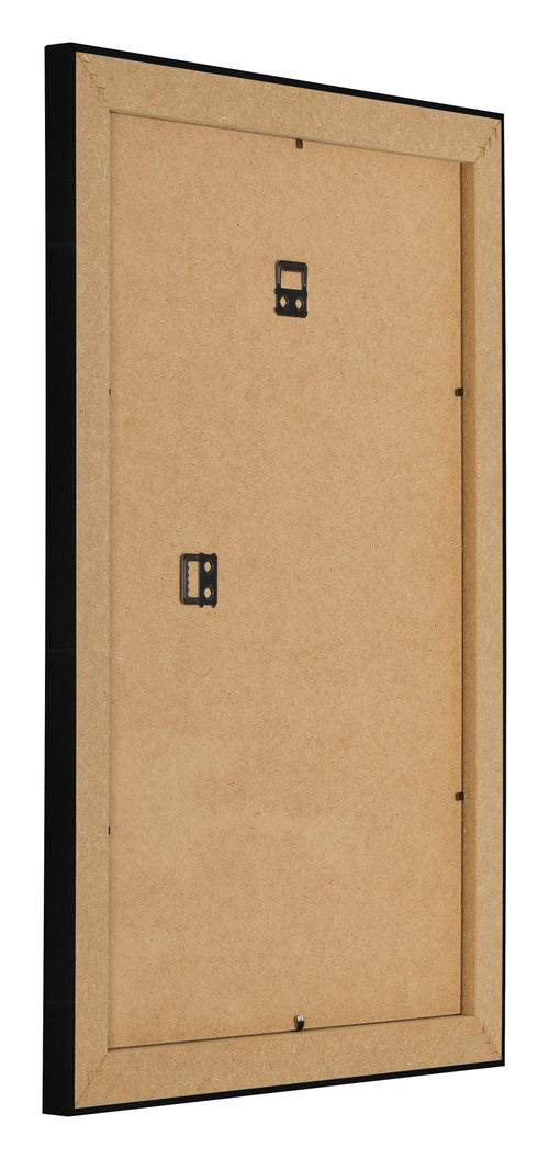 Photo Frame 61x91 5cm Black Silver Polished MDF Pisa Back Oblique | Yourdecoration.com