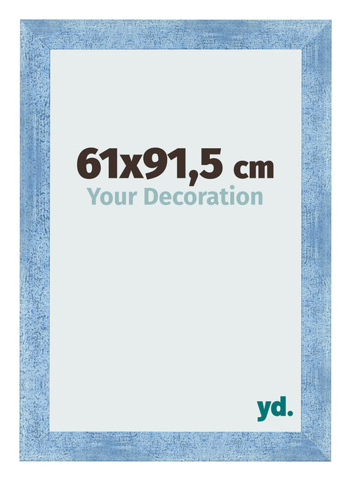 Photo Frame 61x91 5cm Clear Blue Swept MDF Pisa Front Size | Yourdecoration.com