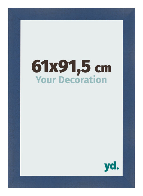 Photo Frame 61x91 5cm Dark Blue Swept MDF Pisa Front Size | Yourdecoration.com