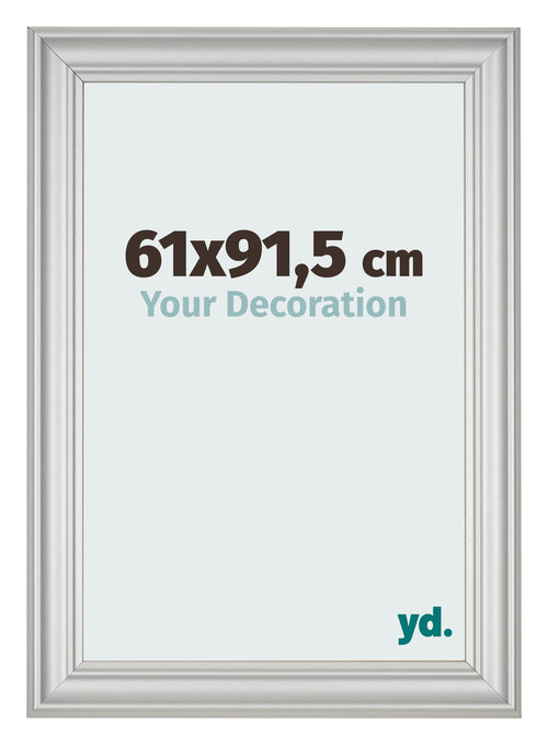 Photo Frame 61x91 5cm Silver Matte MDF Lazio Front Size | Yourdecoration.com