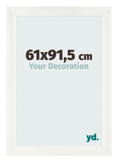 Photo Frame 61x91 5cm White Vintage MDF Pisa Front Size | Yourdecoration.com