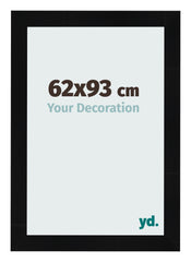 Photo Frame 62x93cm Black Silver Polished MDF Pisa Front Size | Yourdecoration.com