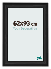Photo Frame 62x93cm Black Woodgrain MDF Lazio Front Size | Yourdecoration.com