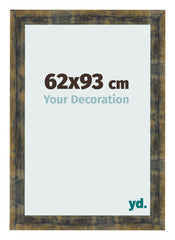 Photo Frame 62x93cm Blue Gold Melange MDF Pisa Front Size | Yourdecoration.com