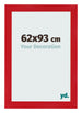 Photo Frame 62x93cm Red MDF Pisa Front Size | Yourdecoration.com