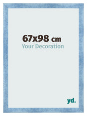 Photo Frame 67x98cm Clear Blue Swept MDF Pisa Front Size | Yourdecoration.com