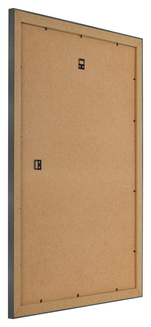 Photo Frame 68x98cm Black Silver Polished MDF Pisa Back Oblique | Yourdecoration.com