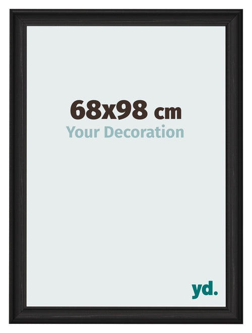 Photo Frame 68x98cm Black Woodgrain MDF Lazio Front Size | Yourdecoration.com