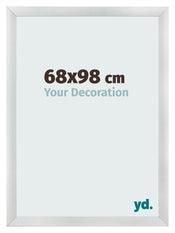 Photo Frame 68x98cm Silver Black Swept MDF Pisa Front Size | Yourdecoration.com