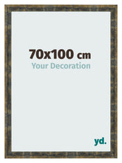 Photo Frame 70x100cm Blue Gold Melange MDF Pisa Front Size | Yourdecoration.com