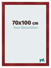 Photo Frame 70x100cm Wine Red Swept MDF Pisa Front Size | Yourdecoration.com