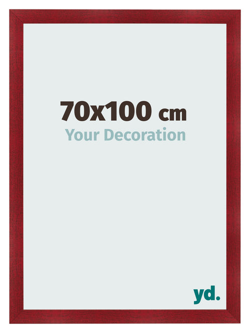Photo Frame 70x100cm Wine Red Swept MDF Pisa Front Size | Yourdecoration.com