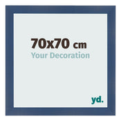Photo Frame 70x70cm Dark Blue Swept MDF Pisa Front Size | Yourdecoration.com