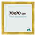 Photo Frame 70x70cm Gold Vintage MDF Pisa Front Size | Yourdecoration.com