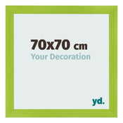 Photo Frame 70x70cm Green MDF Pisa Front Size | Yourdecoration.com