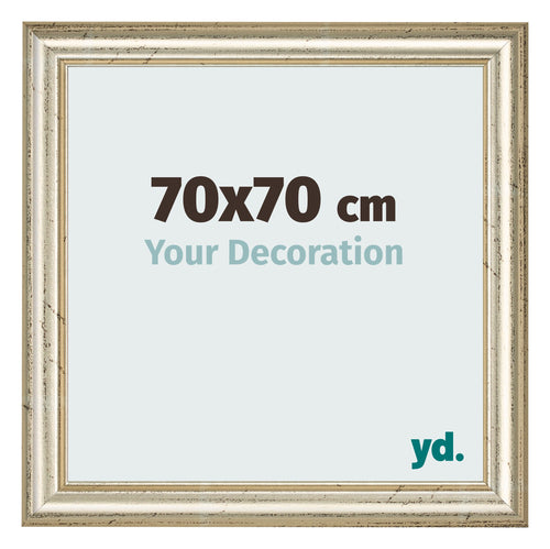Photo Frame 70x70cm Metallic Gloss MDF Lazio Front Size | Yourdecoration.com