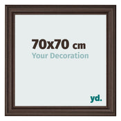 Photo Frame 70x70cm Oak Dark MDF Lazio Front Size | Yourdecoration.com