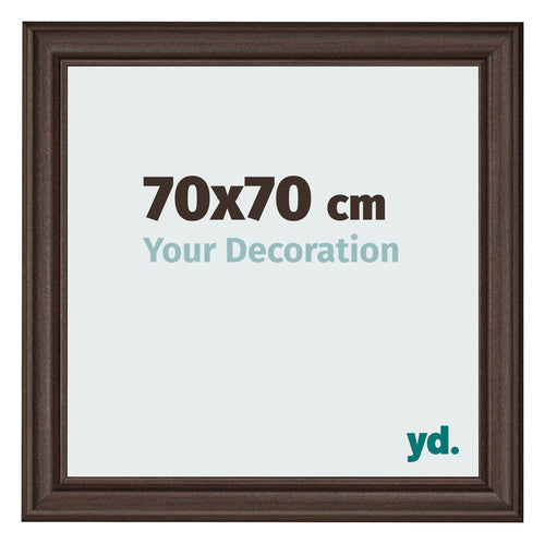 Photo Frame 70x70cm Oak Dark MDF Lazio Front Size | Yourdecoration.com
