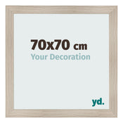 Photo Frame 70x70cm Oak Rustic MDF Pisa Front Size | Yourdecoration.com