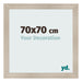 Photo Frame 70x70cm Oak Rustic MDF Pisa Front Size | Yourdecoration.com