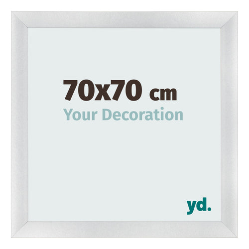 Photo Frame 70x70cm Silver Black Swept MDF Pisa Front Size | Yourdecoration.com