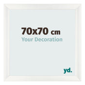 Photo Frame 70x70cm White Vintage MDF Pisa Front Size | Yourdecoration.com