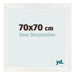 Photo Frame 70x70cm White Vintage MDF Pisa Front Size | Yourdecoration.com
