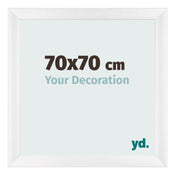Photo Frame 70x70cm White Vintage MDF Pisa Front Size | Yourdecoration.com