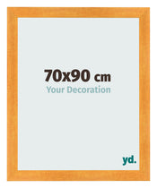 Photo Frame 70x90cm Orange MDF Pisa Front Size | Yourdecoration.com
