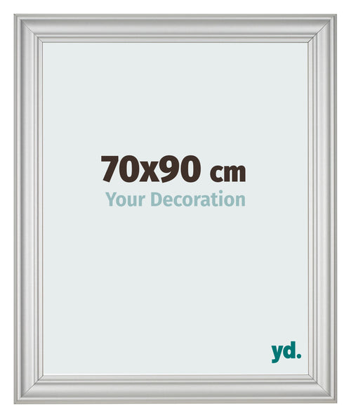 Photo Frame 70x90cm Silver Matte MDF Lazio Front Size | Yourdecoration.com