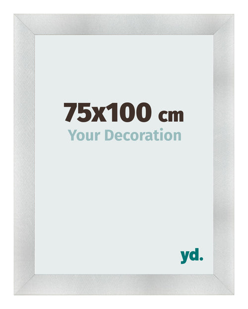 Photo Frame 75x100cm Aluminum Brushed MDF Pisa Front Size | Yourdecoration.com