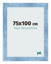Photo Frame 75x100cm Clear Blue Swept MDF Pisa Front Size | Yourdecoration.com