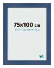 Photo Frame 75x100cm Dark Blue Swept MDF Pisa Front Size | Yourdecoration.com